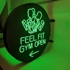Outdoor decoration double sided led light box illuminated shop light box