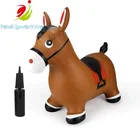 BSCI Factory Supply Ride on Animal Toys inflatable PVC Hopper Bouncy Horse for kids jumping outdoor play