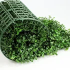 12 個 50 × 50 センチメートルプラスチック葉フェンスアイビー人工苔草装飾のための壁