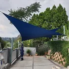 100% polyester 5*5*5M waterproof triangle sun sail shade