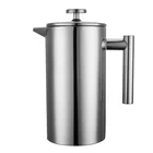 High quality double walled portable stainless steel french press coffee maker
