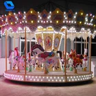 Theme park amusement kids animated attractions merry go round carousel amusement indoor and outdoor merry go round