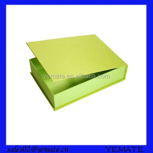 top quality green color printed japanese rigid paper gift box