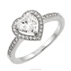 Fashion Jewelry Dazzling Luxury Hand Made micro zircon Topaz Gems 925 Silver Ring Size 9
