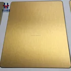 Champagne Hairline Brushed Surface Color Stainless Steel Wall Panel For Exterior Cladding Interior Decoration