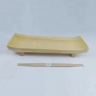Wholesale Japanese Style Curved Wooden sushi tray