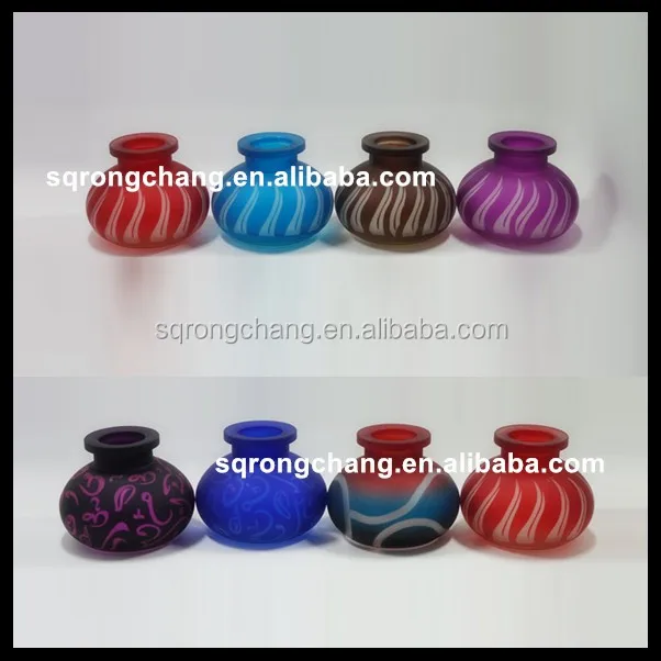 Customized Colored And Frosted Hookah Shisha Base Hooka Vase Large