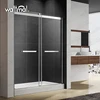 Cheap Price Luxury Easy Clean Tempered Glass Frameless Shower Door With Seal strip