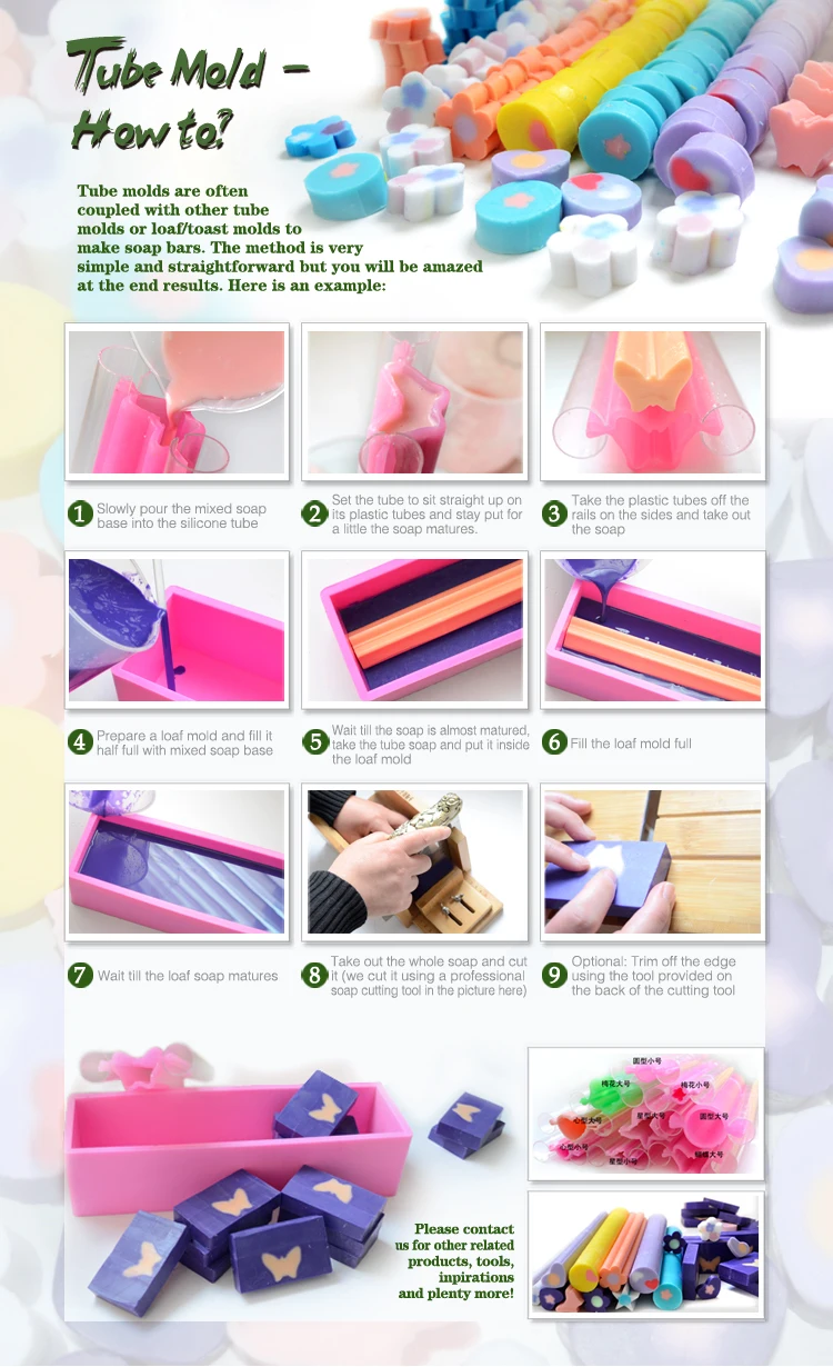 T0006 New Silicone Diy Big Clubs Tube Soap Molds Buy Soap Molds,Soap