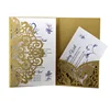 Business greeting Chinese Laser cut wedding invitation card