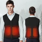 Men's Heated Vest Heated Waistcoat Winter Intelligent Sleeveless Shirt Vest Heating Jacket Slim Vest 2XL