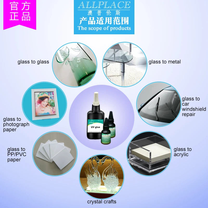 UV Glass Glue UV Glue for Bonding Glass to Glass