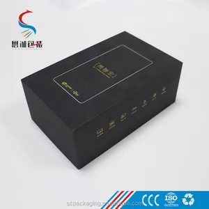 craft paper two piece gift box black box packaging