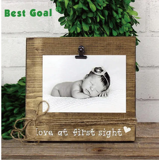 love at first sight picture frame baby shower