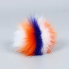 Animal Fox Imitation Fur Ball Fake Fluffy Fuzzy Fur Pom Pom Key Chain Bag Charm Fur
