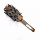 Round Barrel Anti-Static Hair Brush Nano Thermal Ceramic Ionic hair brush wholesale
