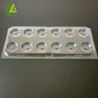 12 pack plastic egg tart containers cupcake boxes