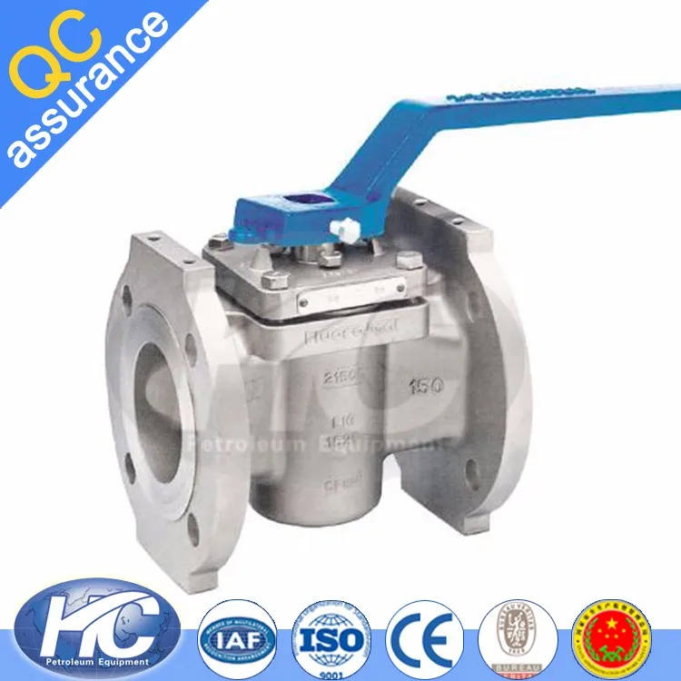 high quality lined plug valve / plug type valve