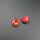 Colorful nylon material red cap plastic snap button