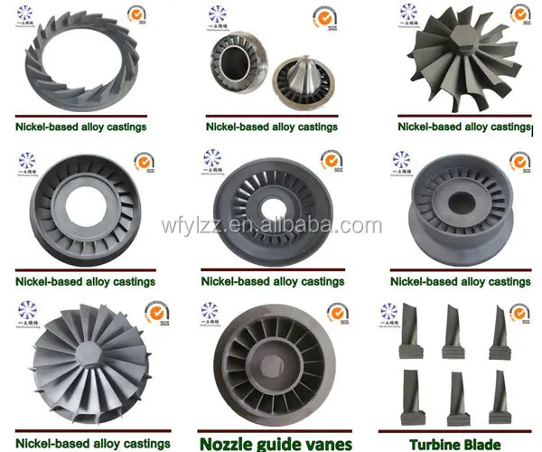 Steam Turbine Engine Turbo Vacuum Casting Turbine Blade Vacuum Fan