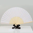Fan Fans Chinese Bamboo Fan Pure Color Bamboo Hand Fan Silk Bamboo Chinese Fan Dance Custom Hand Fans