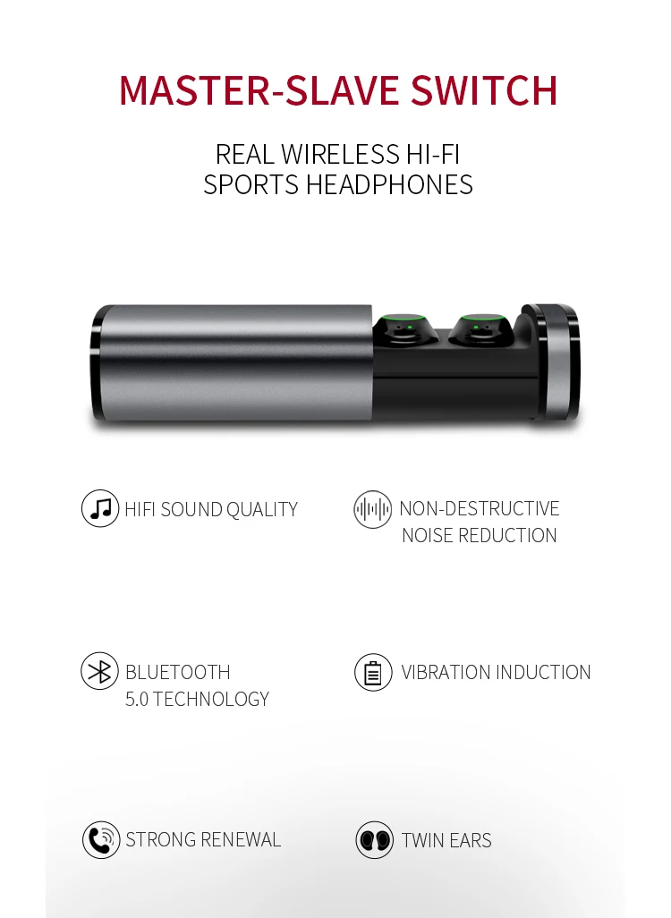 XBOON TWS earbuds nice design X23D blue tooth wireless earphones headphones - ANKUX.COM