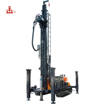 KW400 250 m percussin type borehole drilling machine, View water well rig drilling machine portable,