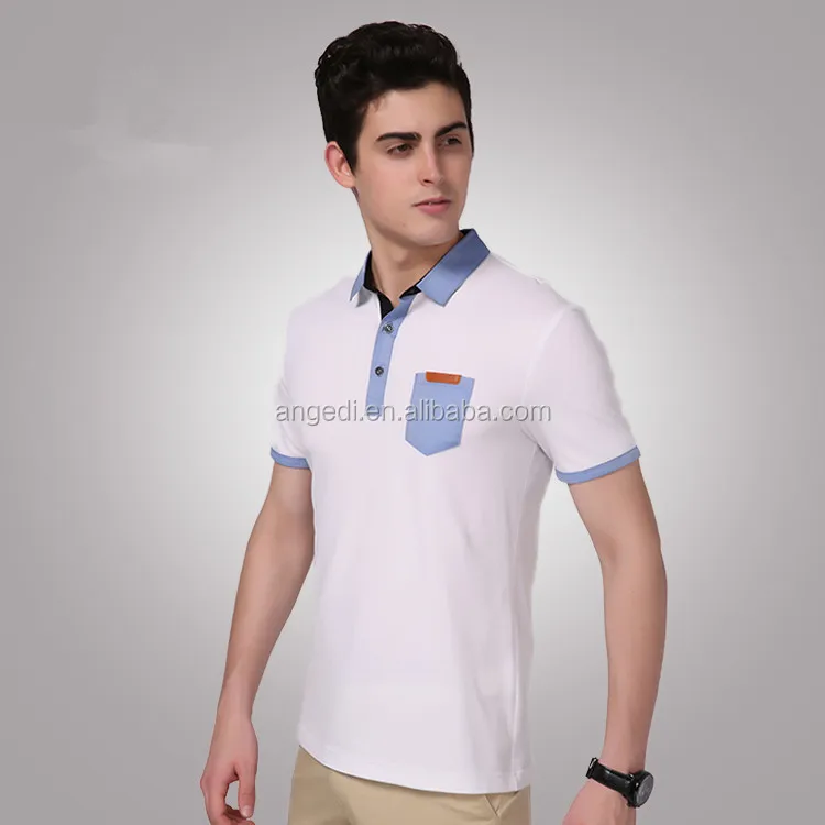 the newest fashion men"s new model t shirts with woven fabric