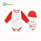 baby clothes baby romper and bib set 100% cotton