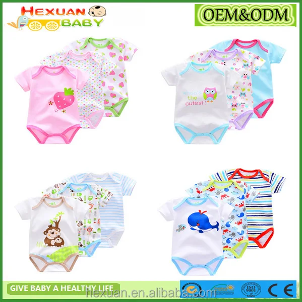 stocked designs100% cotton spring summer new baby cotton clothes