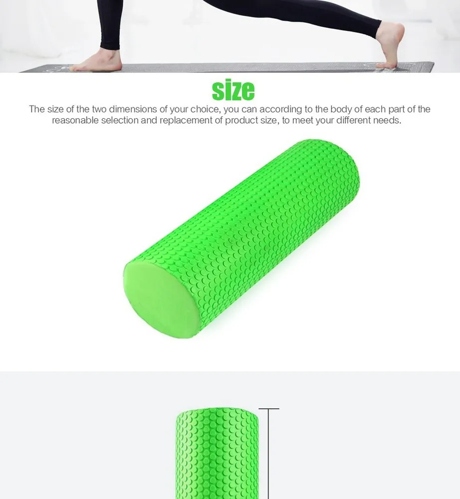 EVA Yoga Massage Roller High Density EVA Yoga Foam Roller Eercise 12 *4"