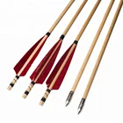 China Fixed Point Archery Ramin Wood Arrows For Hunting Shooting