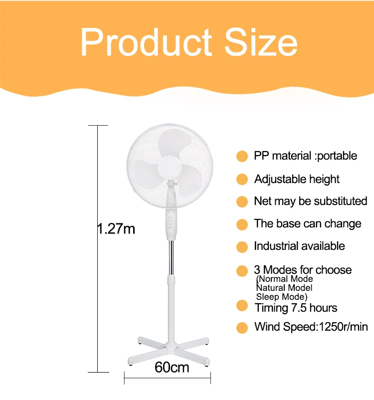 Pedestal Fan, Electric Power, 45 - detail 6