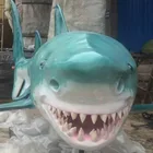 Outdoor Decoration Fiberglass Shark animal statue