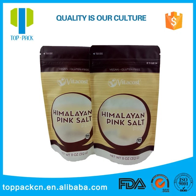 Food Packages Matte Stand Up Snacks Pouch With Window