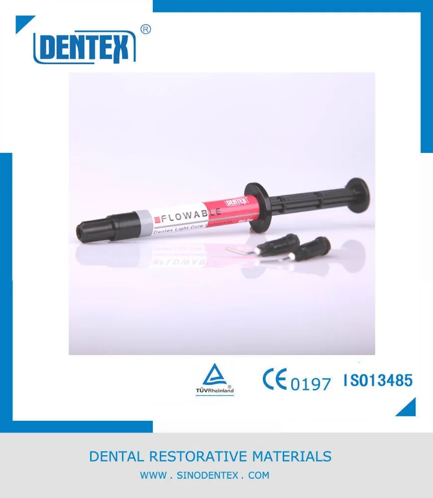 Dental Filling Materials Dentex Bulk Fill Flowable Restorative for