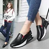 2018 New spring Autumn Solid Soft Genuine Leather Rubber Casual Non Slip Soft Comfortable Bottom Women Leisure Shoes