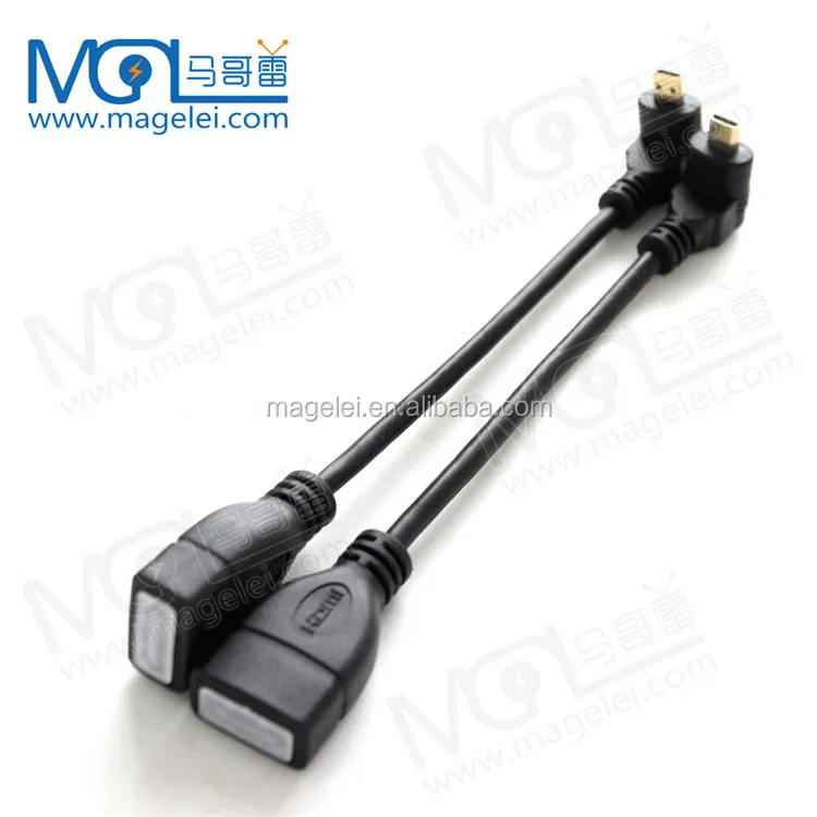 90 Degree Up angled Micro HDMI Male to Micro HDMI Female Adapter Cable - ANKUX.COM