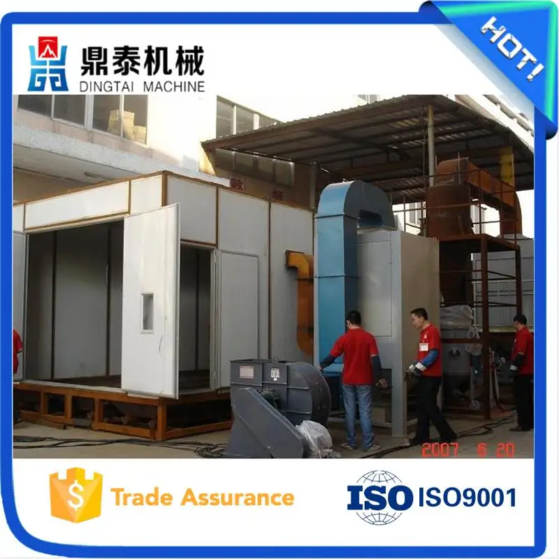 Reasonable design sand blasting room, used in hydraulic machinery
