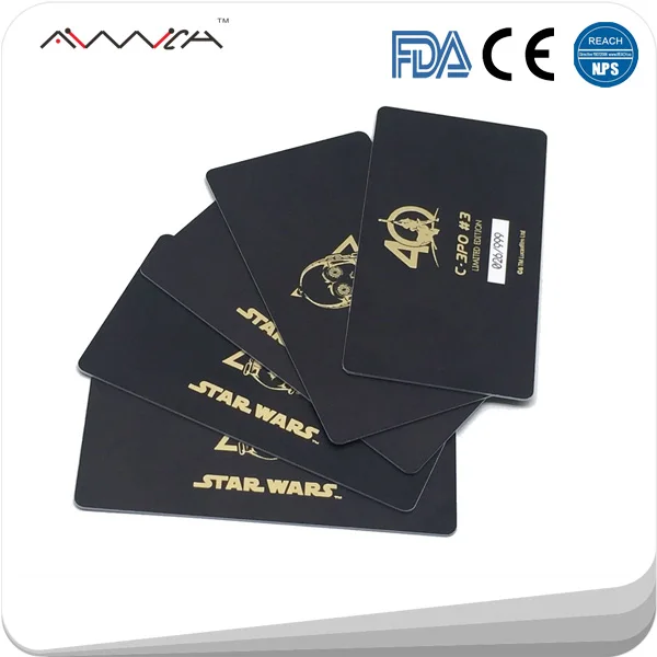 promotional custom design silk printing pvc offset plastic card