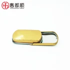 Custom Small Gold Metal Mint Candy Tin Box with Sliding Lid