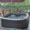 Octagonal 4 Person Outdoor inflatable whirlpool spa with CE and ETL certificated