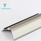Aluminum Bullnose Stair Nosing Stair Treads For Anodized Bronze Floor Trim