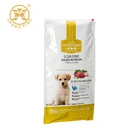 Resealable big 10 kg three side plastic pet food packaging bag with zipper top
