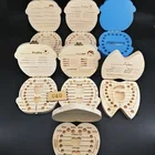 Lovely Wooden Crafts Kids Gift Carton Box For Baby Teeth