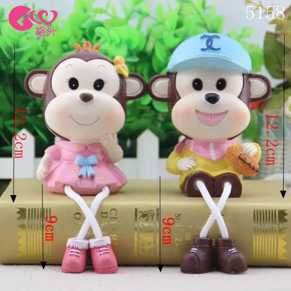 Monkey monkey doll hanging new gifts resin gifts festive ornaments trumpet