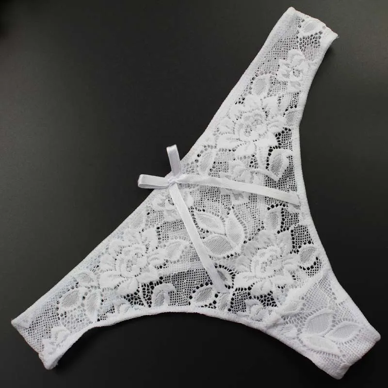 Stock Whole sale jacquard weave transparent cute Sey panties G String Women cotton Transprent Low Waist Thongs Underwear Briefs