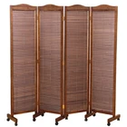 Blinds wooden screen room divider,Neo-Chinese style solid wood folding indoor decoration wooden screen