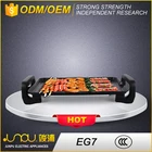 User friendly design aluminum alloy non-stick barbecue grill pan