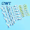 Non insulated copper ring tongue spade solderless crimp terminal connector , uninsulated different types of cable lugs
